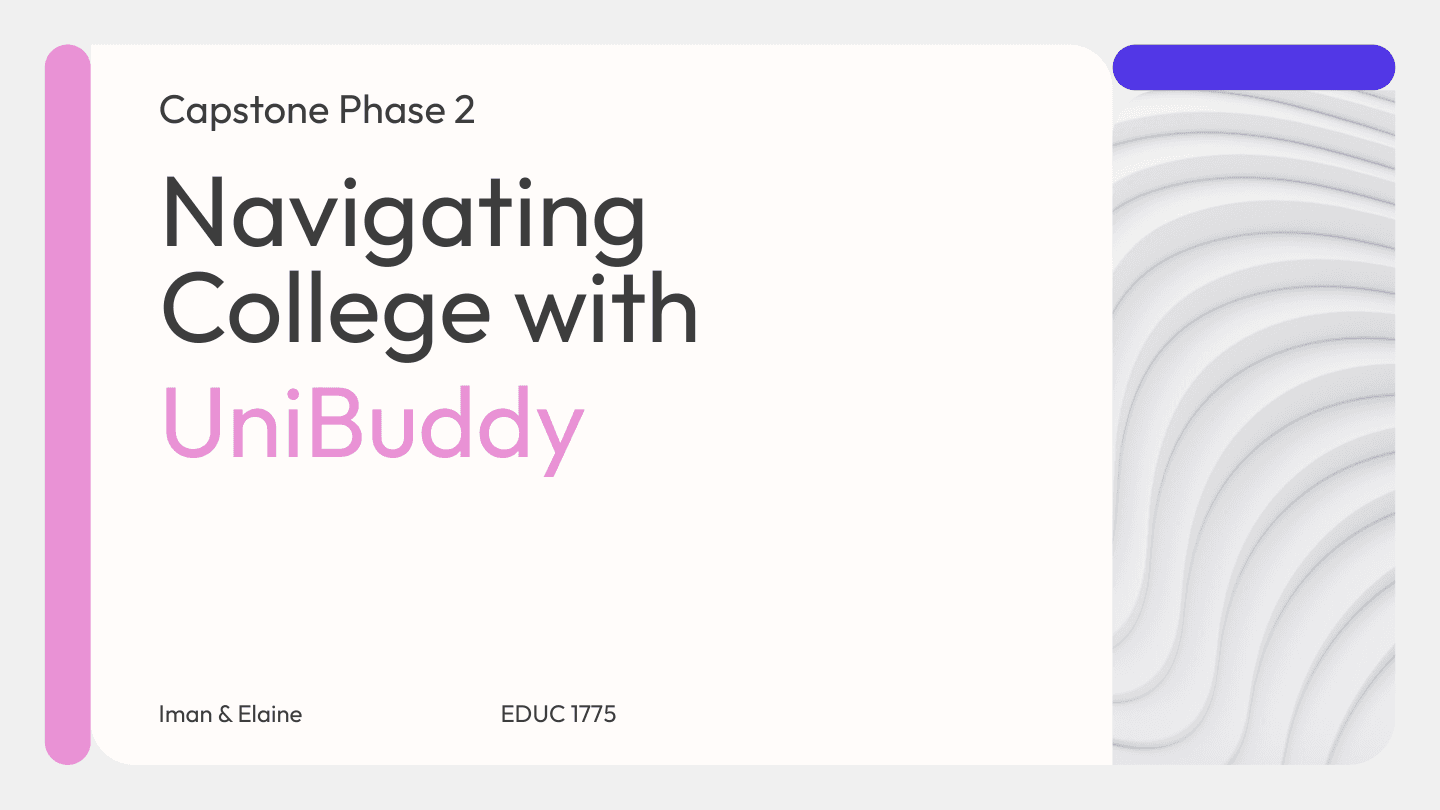 Phase 2 — Navigating College with UniBuddy
