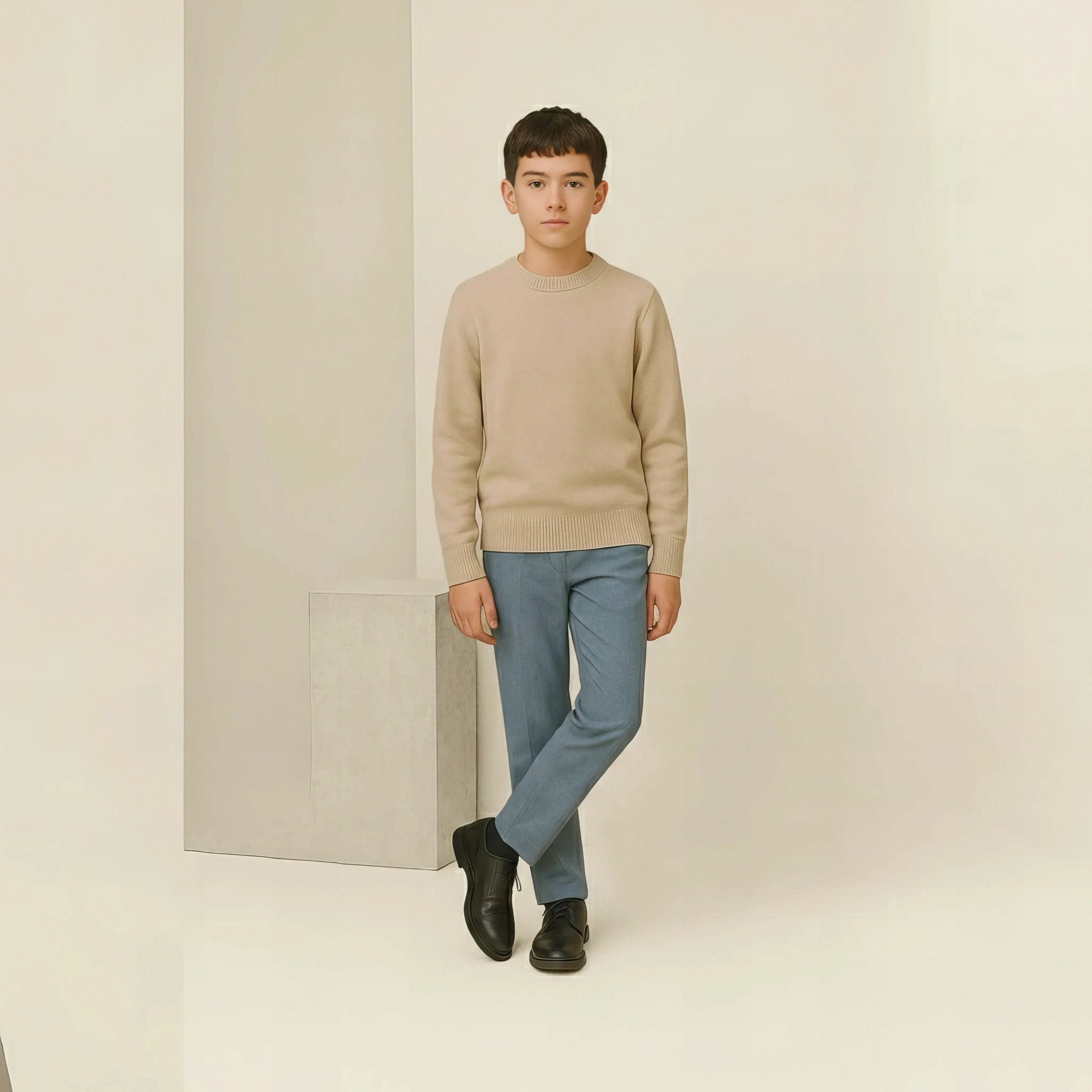 Essential Winter Sweater in Warm Sand