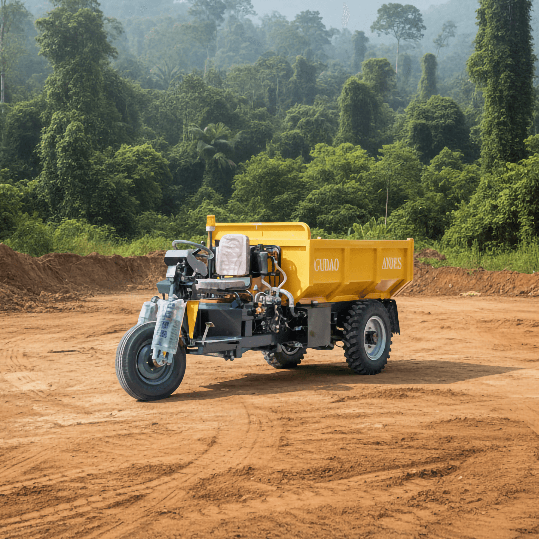 Mini Dumper UK 3.5 en un entorno de mina a cielo abierto