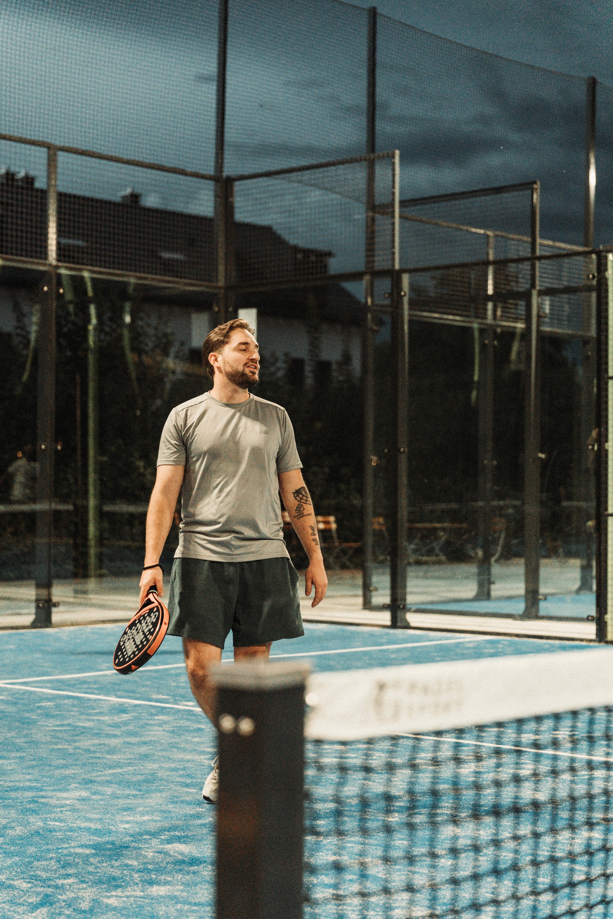 Athlete winning a race