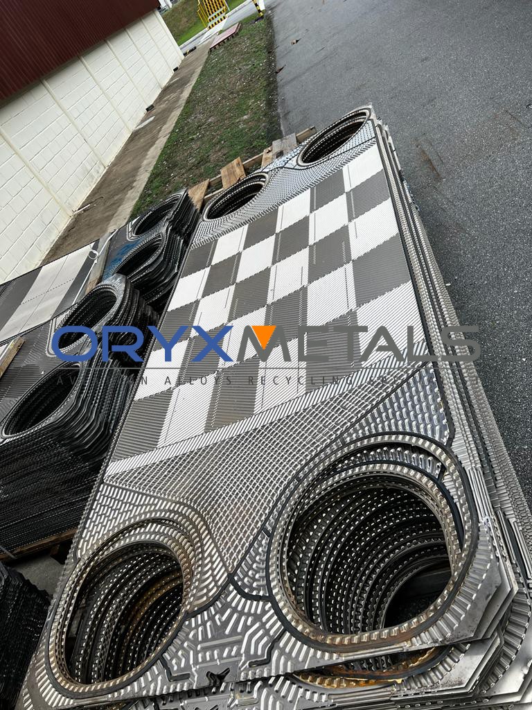 Titanium CP (Grade 1) Heat Exchanger Scrap Sheets Recycling - Oryx Metals