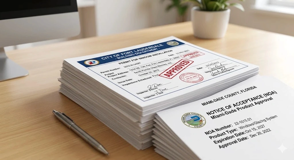 Window and door permit documentation and inspection services in Fort Lauderdale — Planet Construction FL