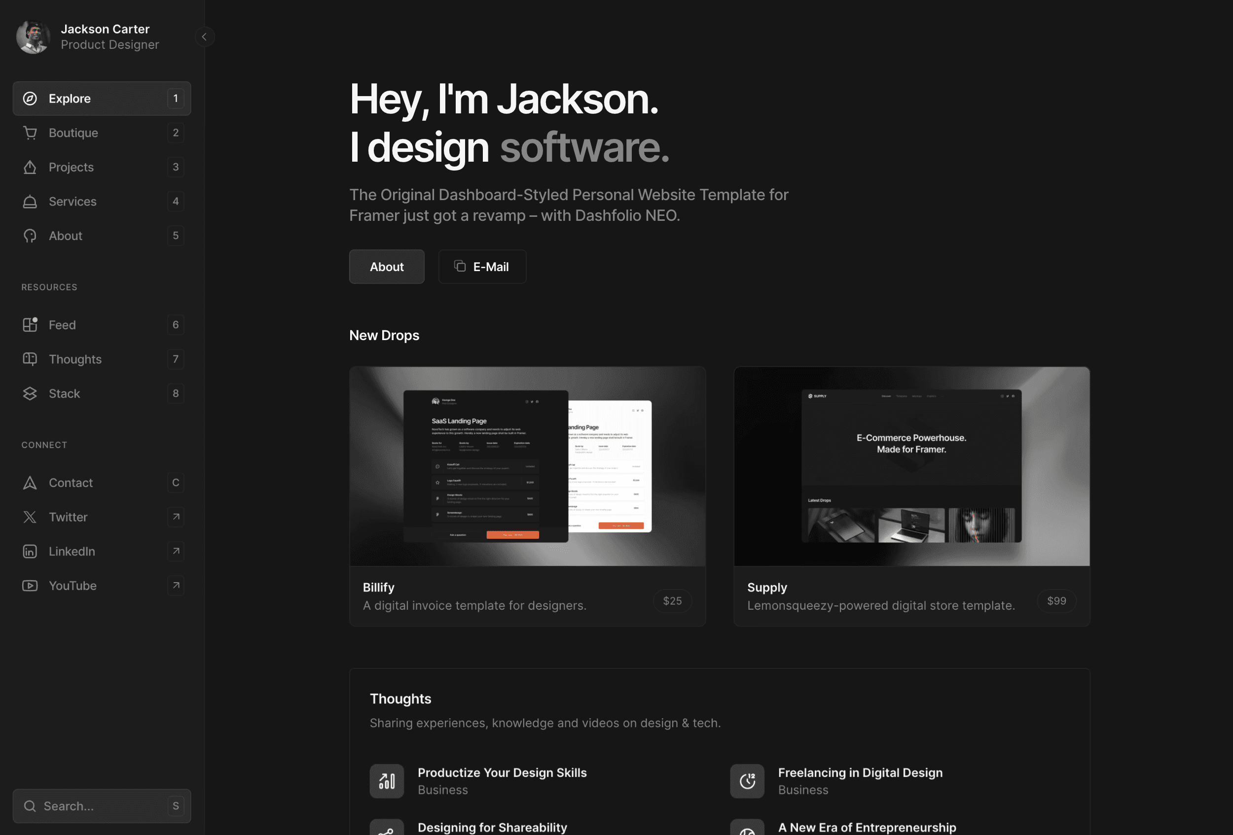 Personal Website Template