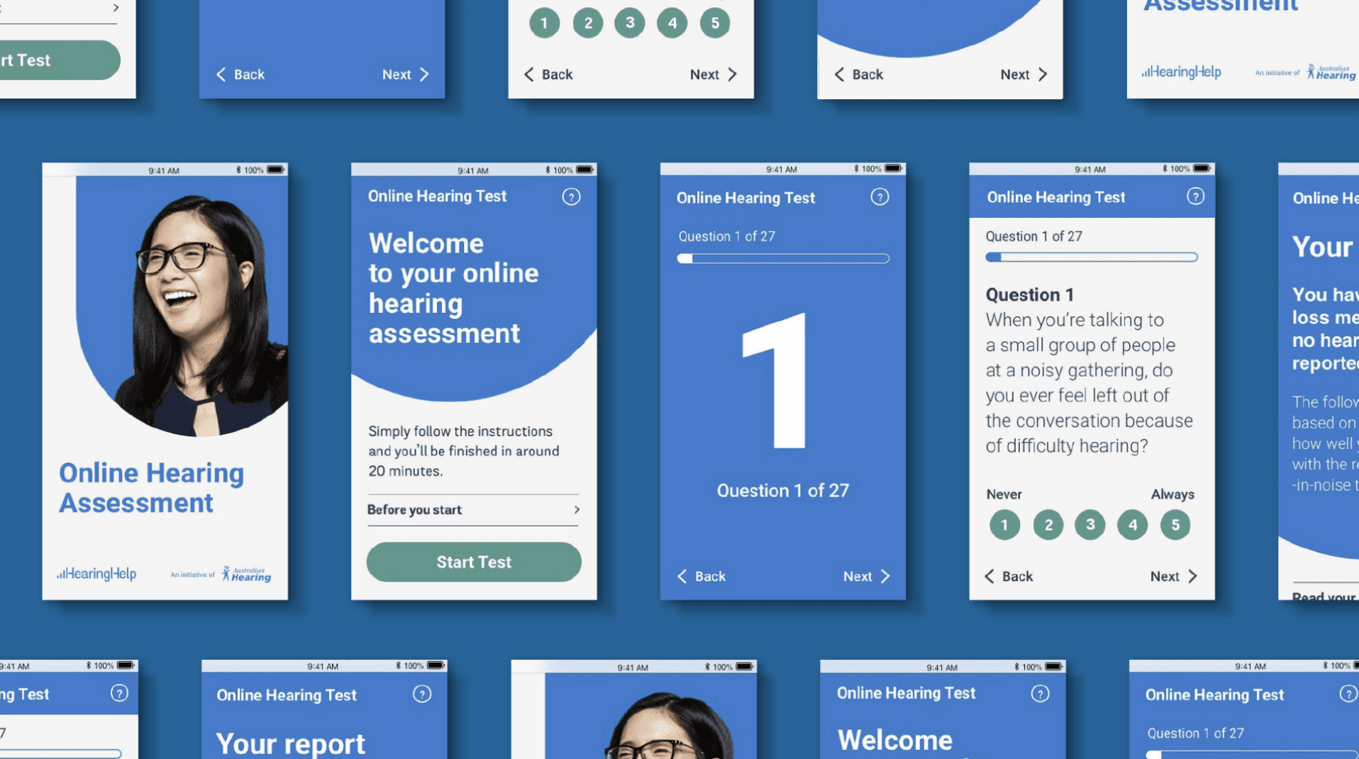 Homescreen with open bottom drawer