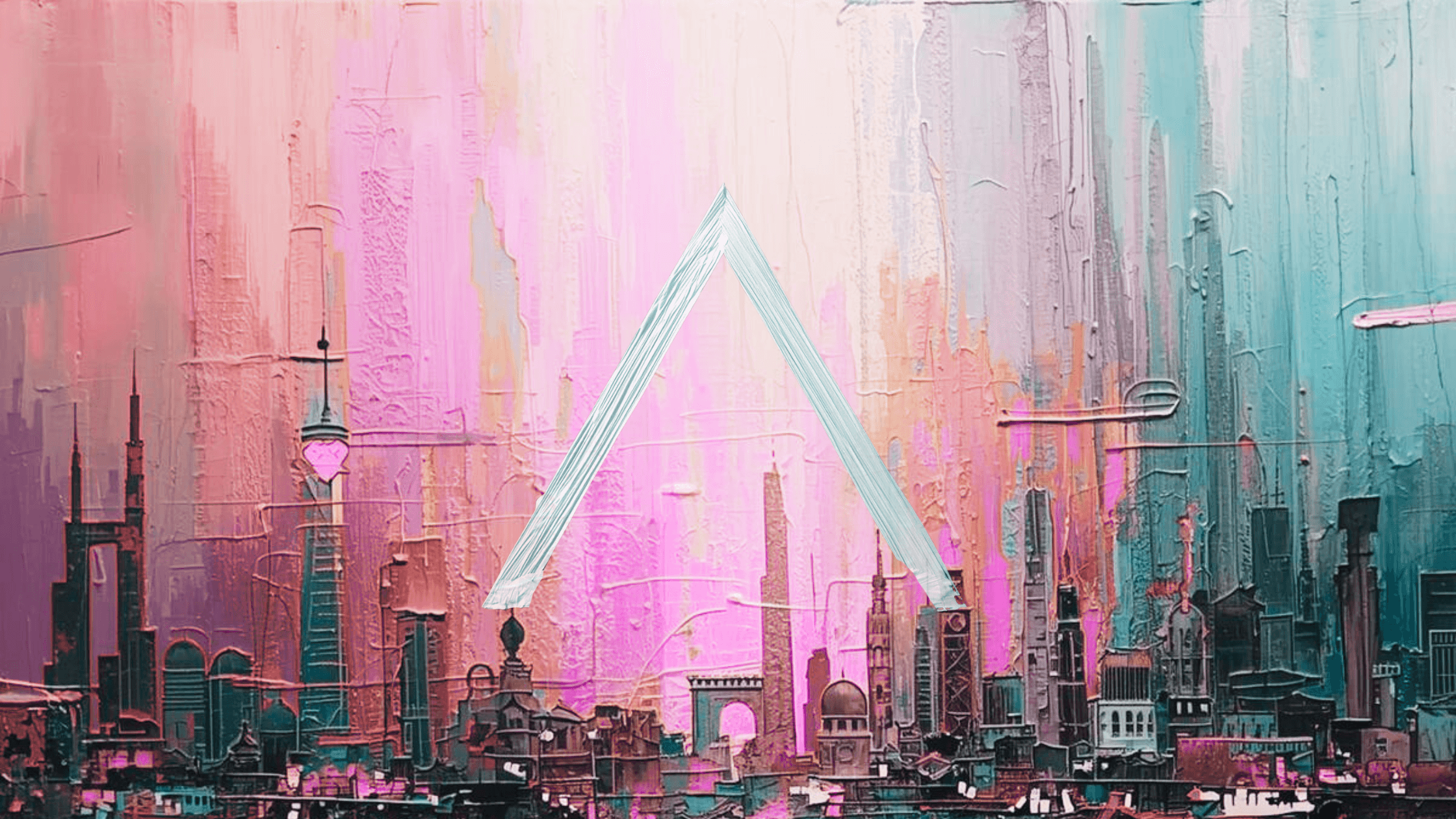 Futuristic city skyline with a glowing arch – symbolizing innovation and UAE Vision 2071