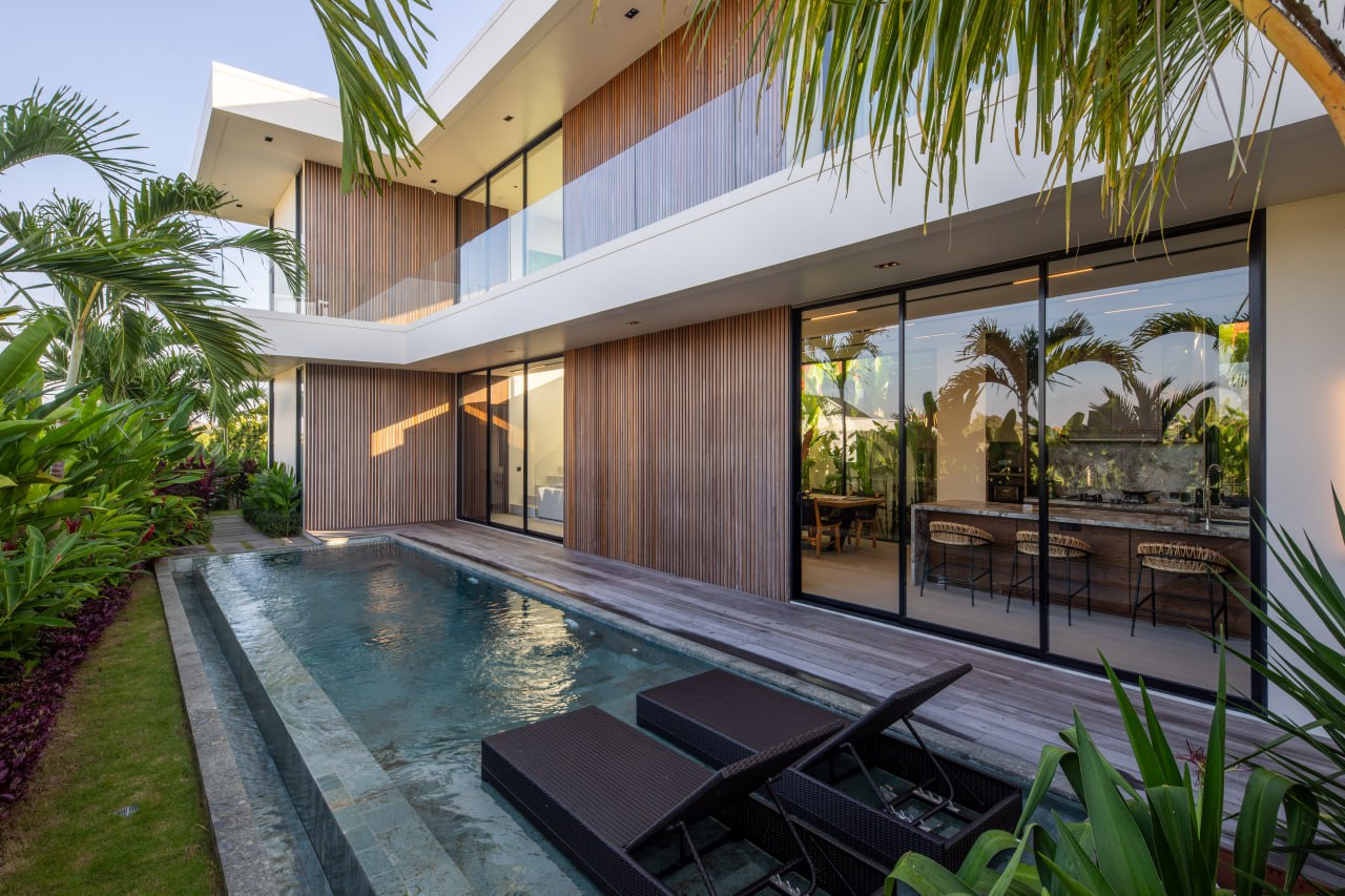 A completed 3-bedroom villa in Canggu