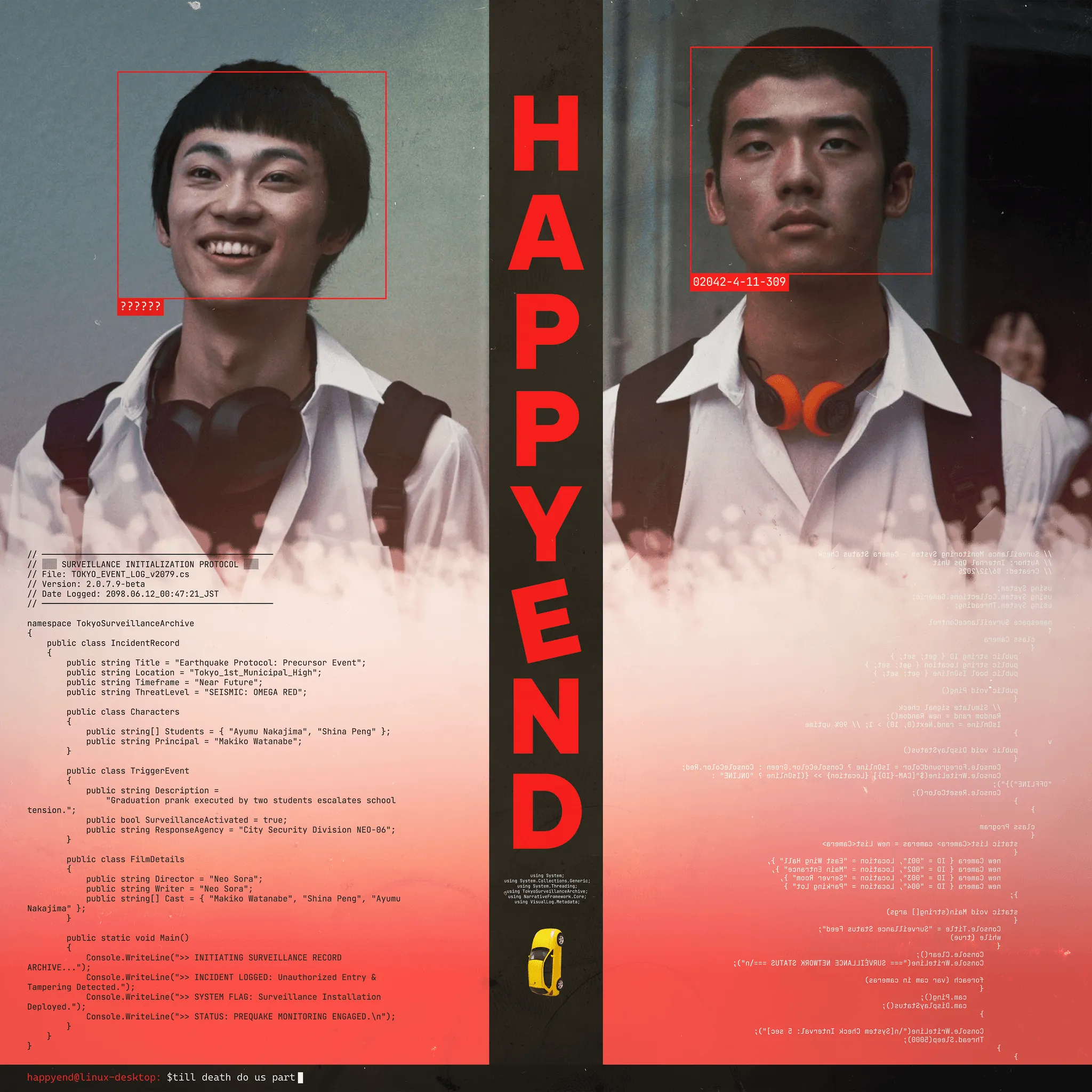 Black and white wave