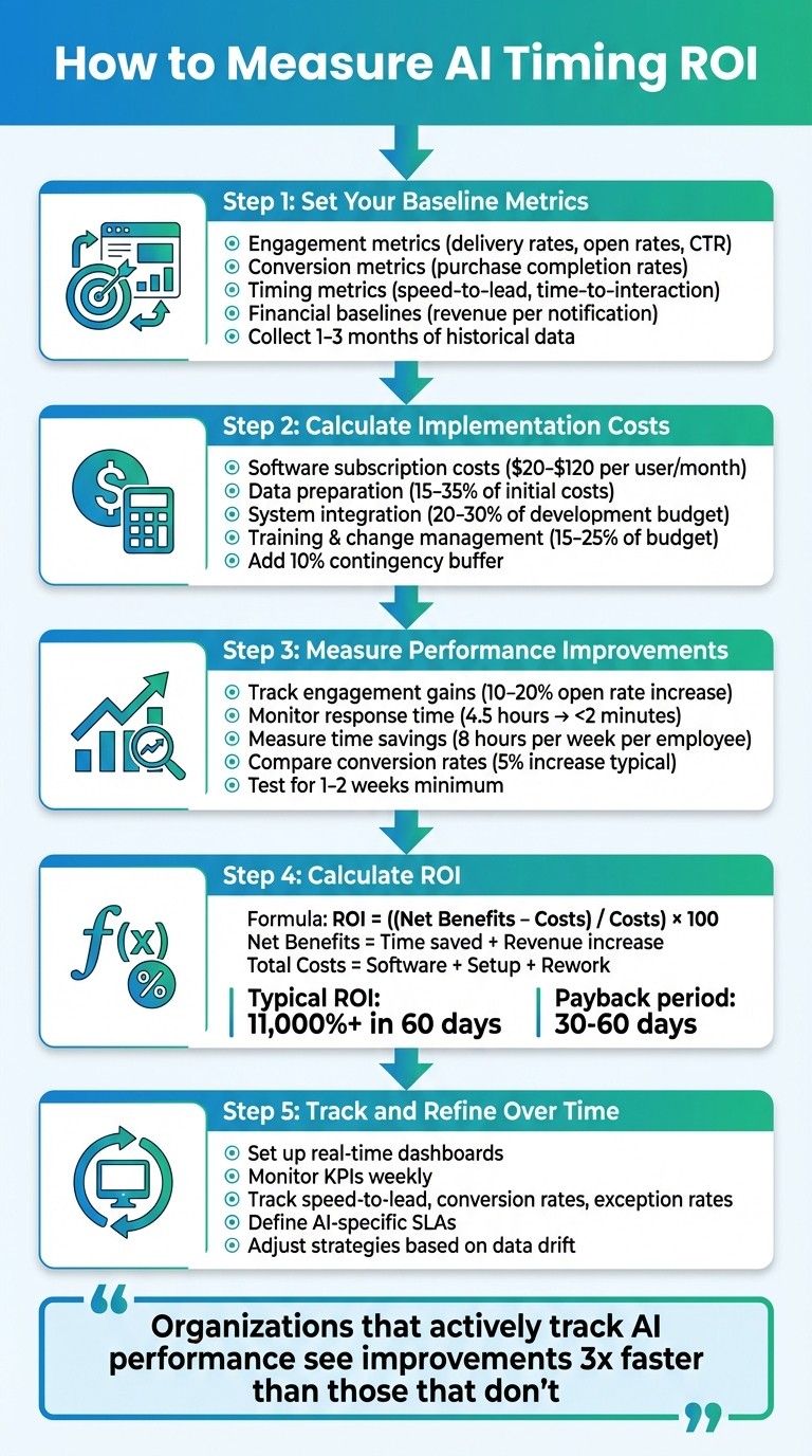 5-Step Process to Measure AI Timing ROI