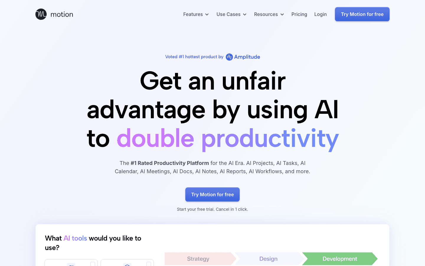 Motion app screenshot