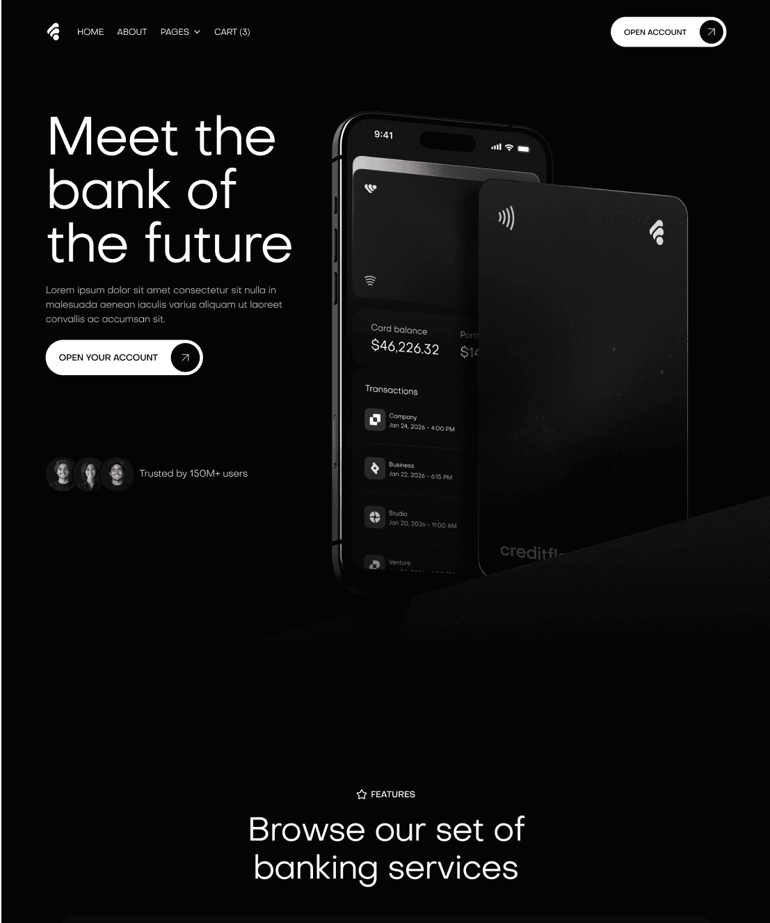 Techbeta - Home V2 Page - Website Template