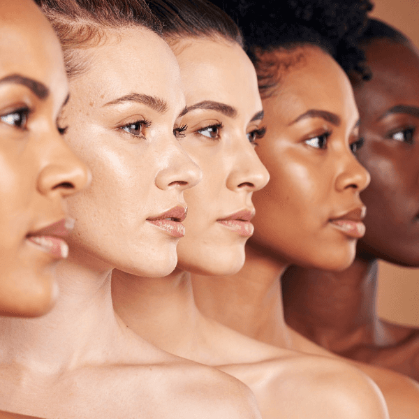 Closeup of women of all races