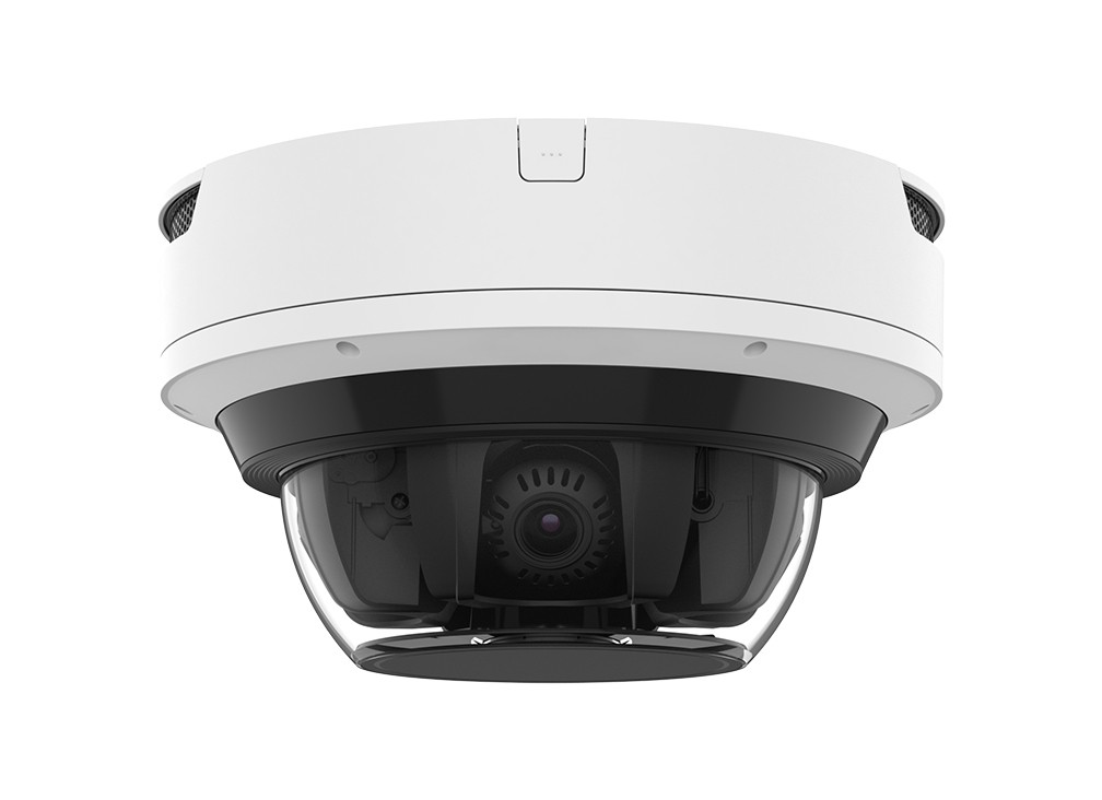 Product photo of a Hanwha multi-sensor surveillance camera