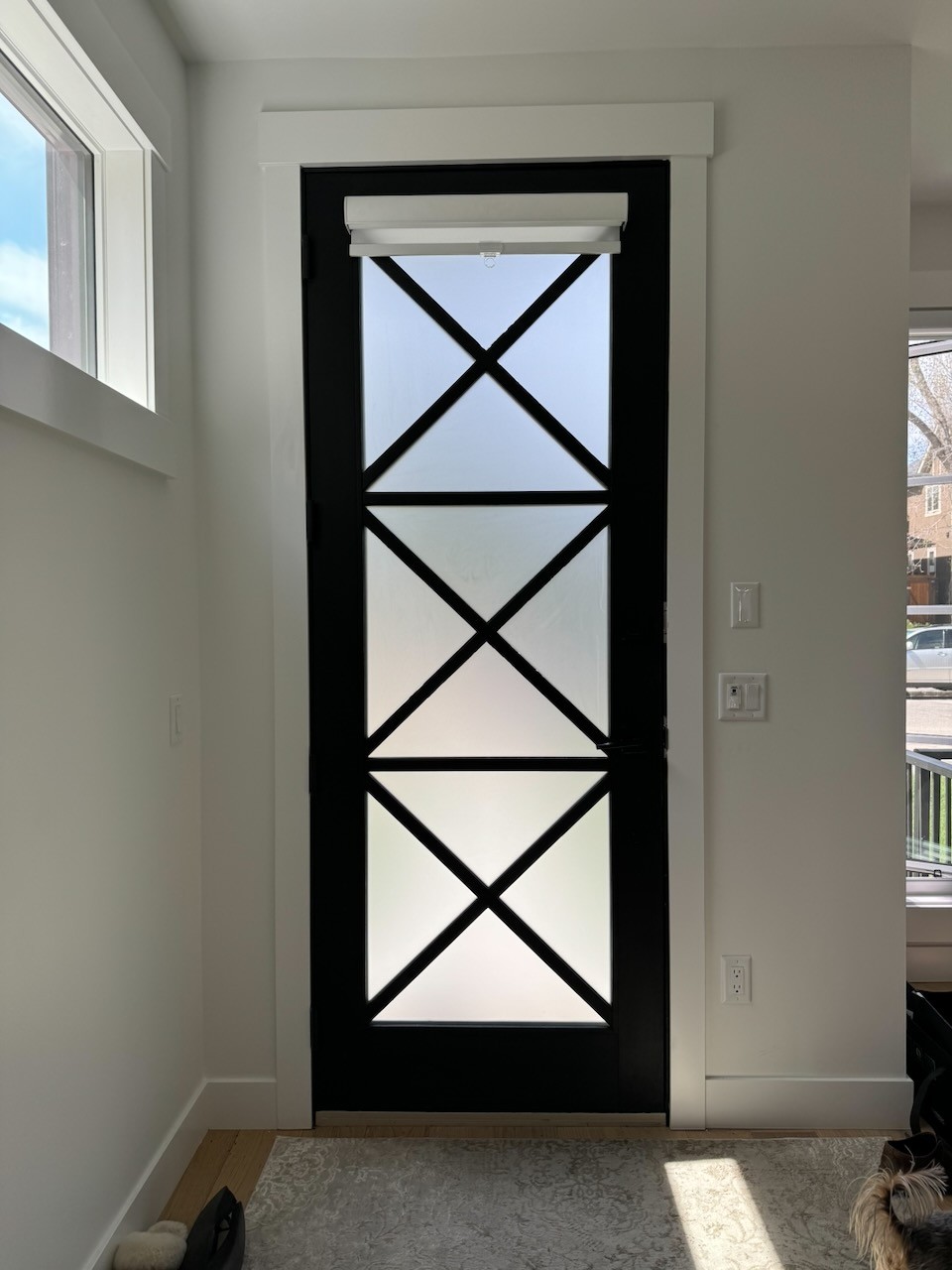 Privacy Film on Doorway