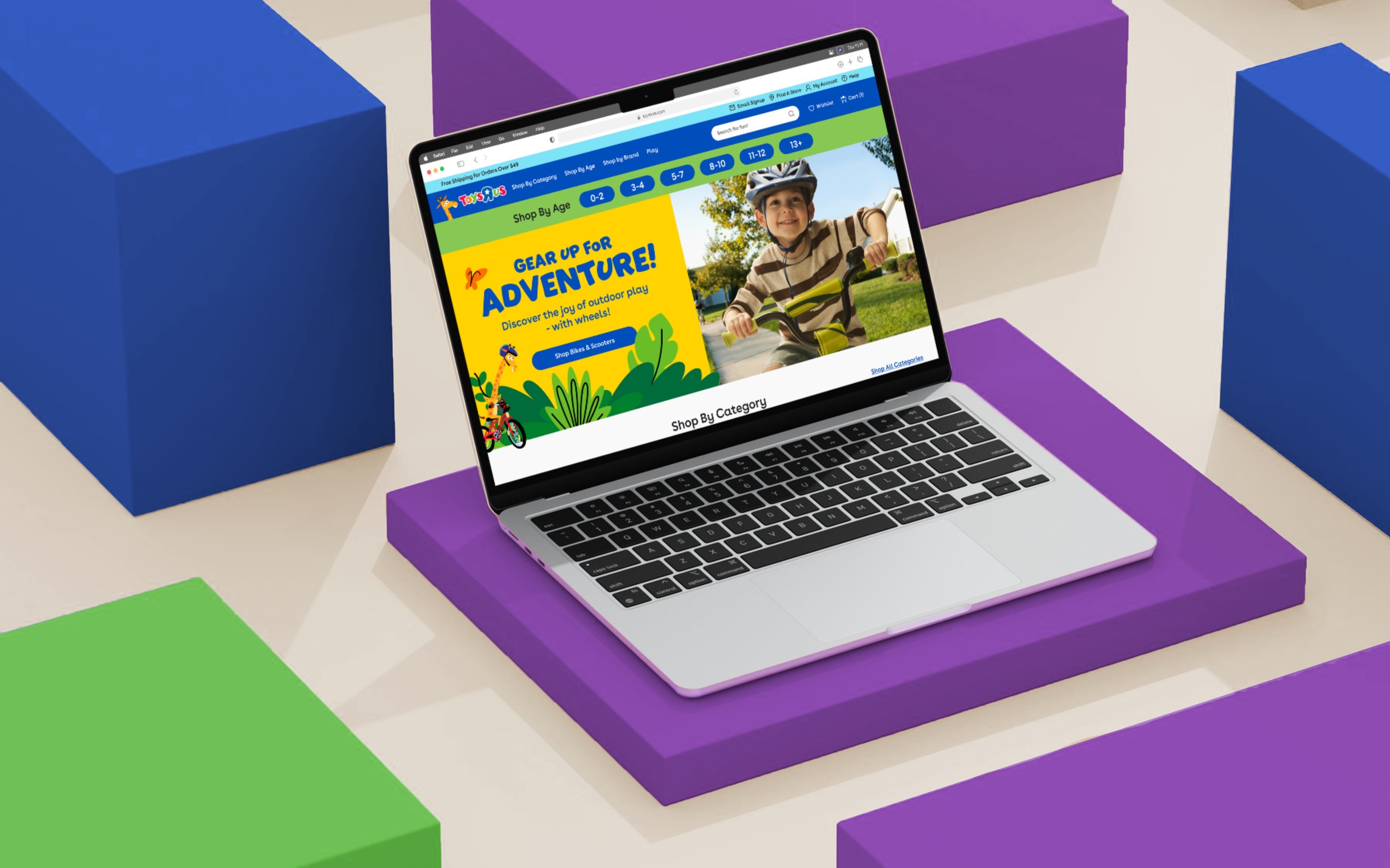 Preview of the Desktop Homepage for Toys"R"Us