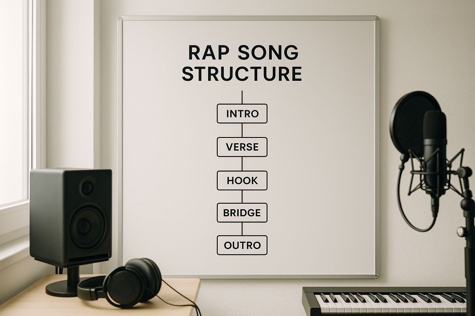 Infographic about song structure rap