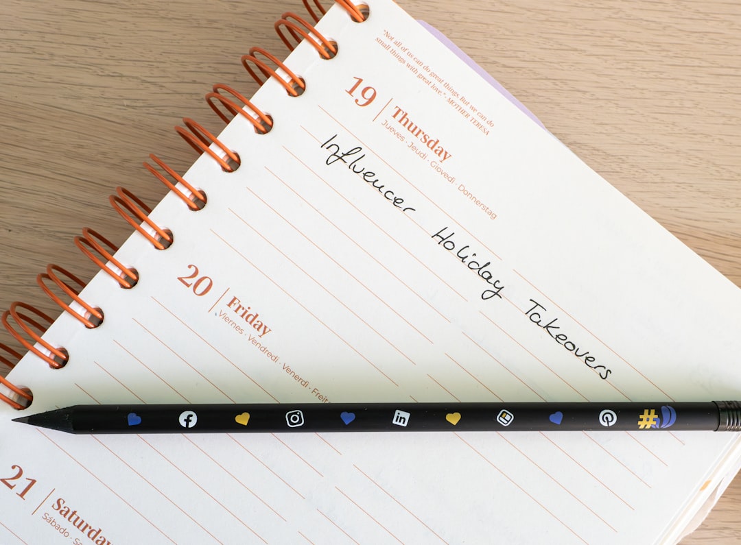 content calendar,  sticky notes
