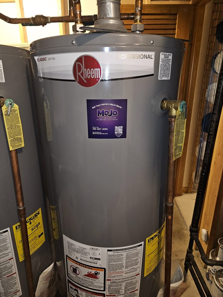 Brian and Hunter with MoJo Home Service truck in the background
