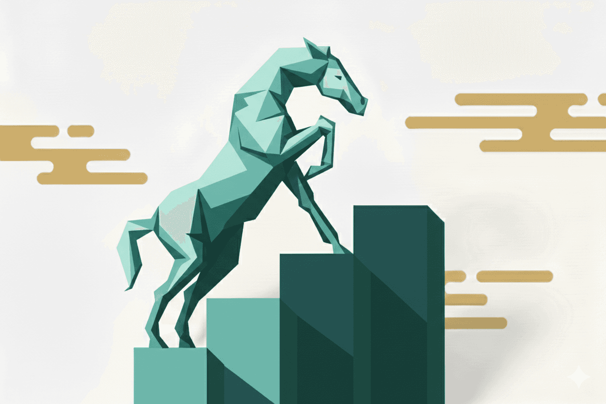 Trader analyzing stock market charts on multiple screens.