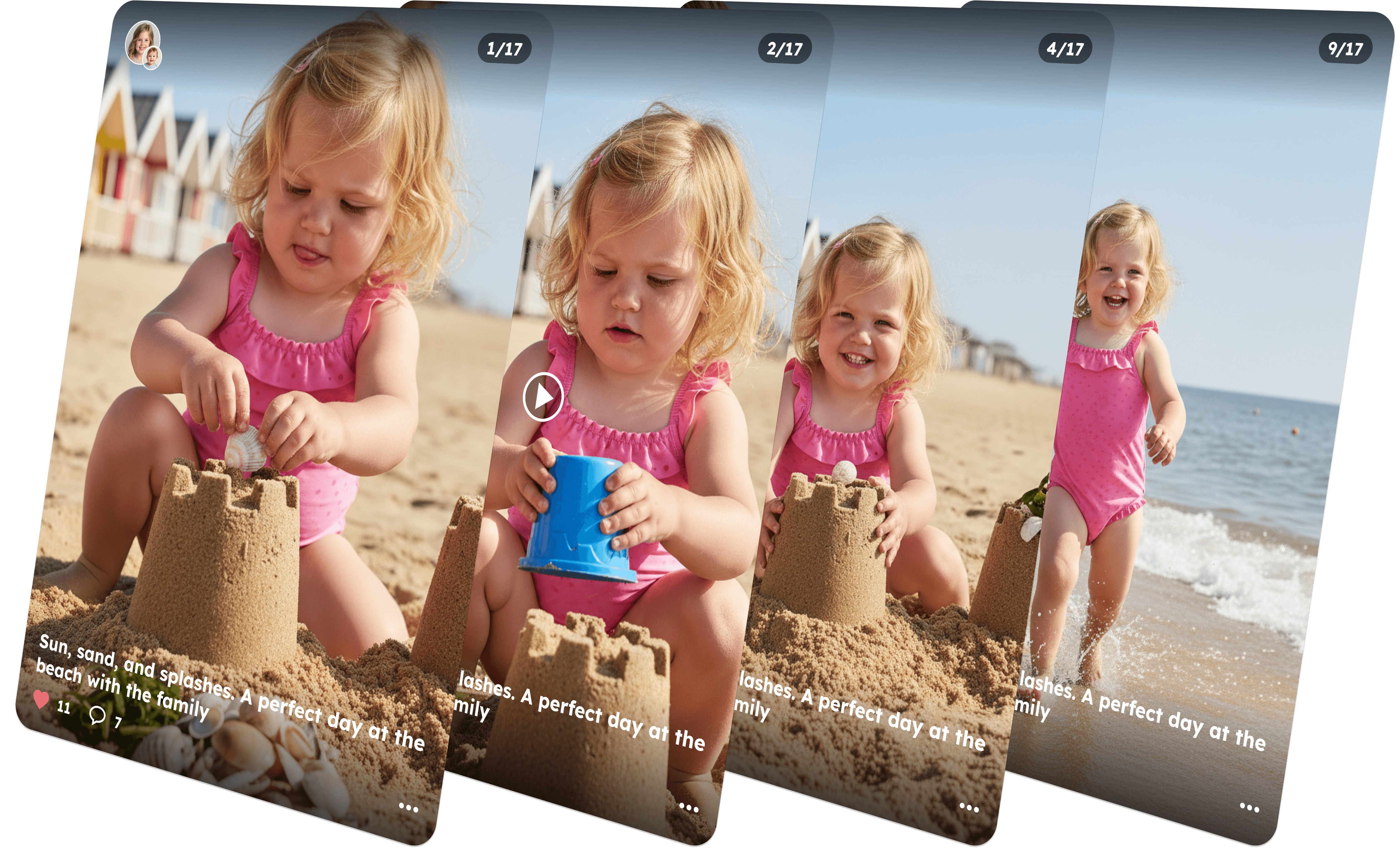 Image of multiple photos of a moment