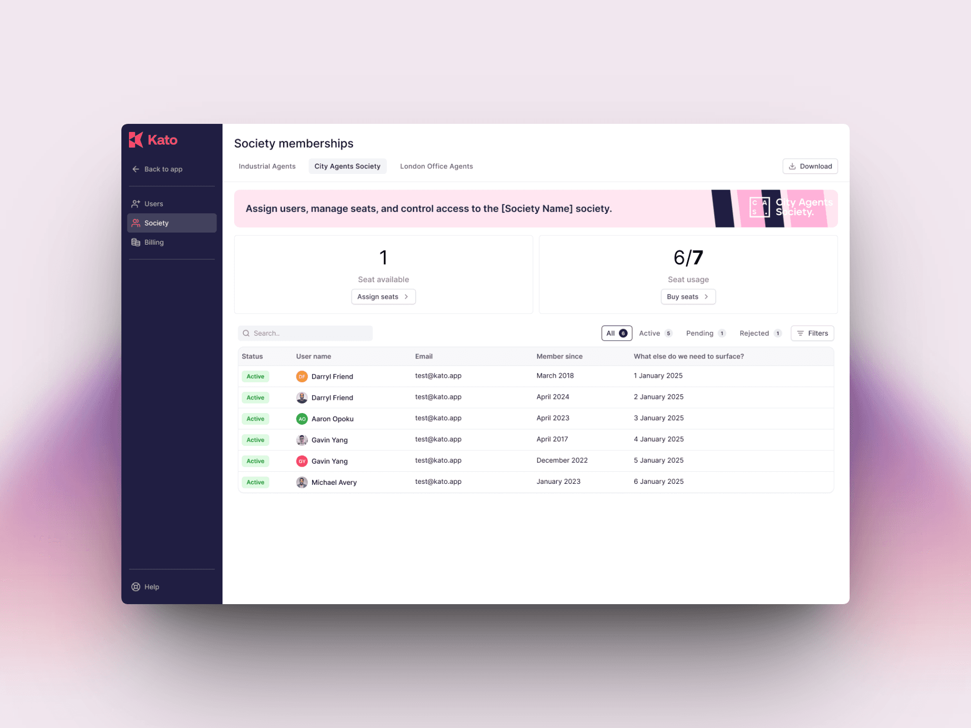Self-serve billing