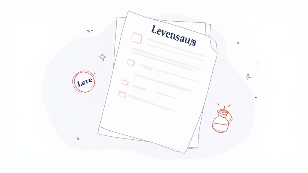 Eine Frau überprüft sorgfältig ihren Lebenslauf auf einem Laptop, während sie an einem aufgeräumten Schreibtisch sitzt.