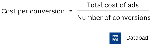 cost per conversion formula 