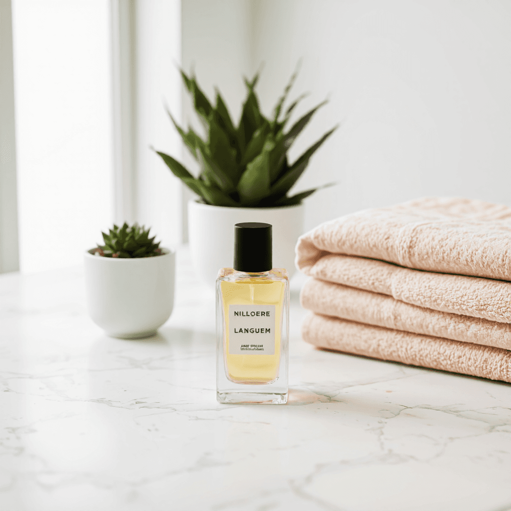 product photography of perfume