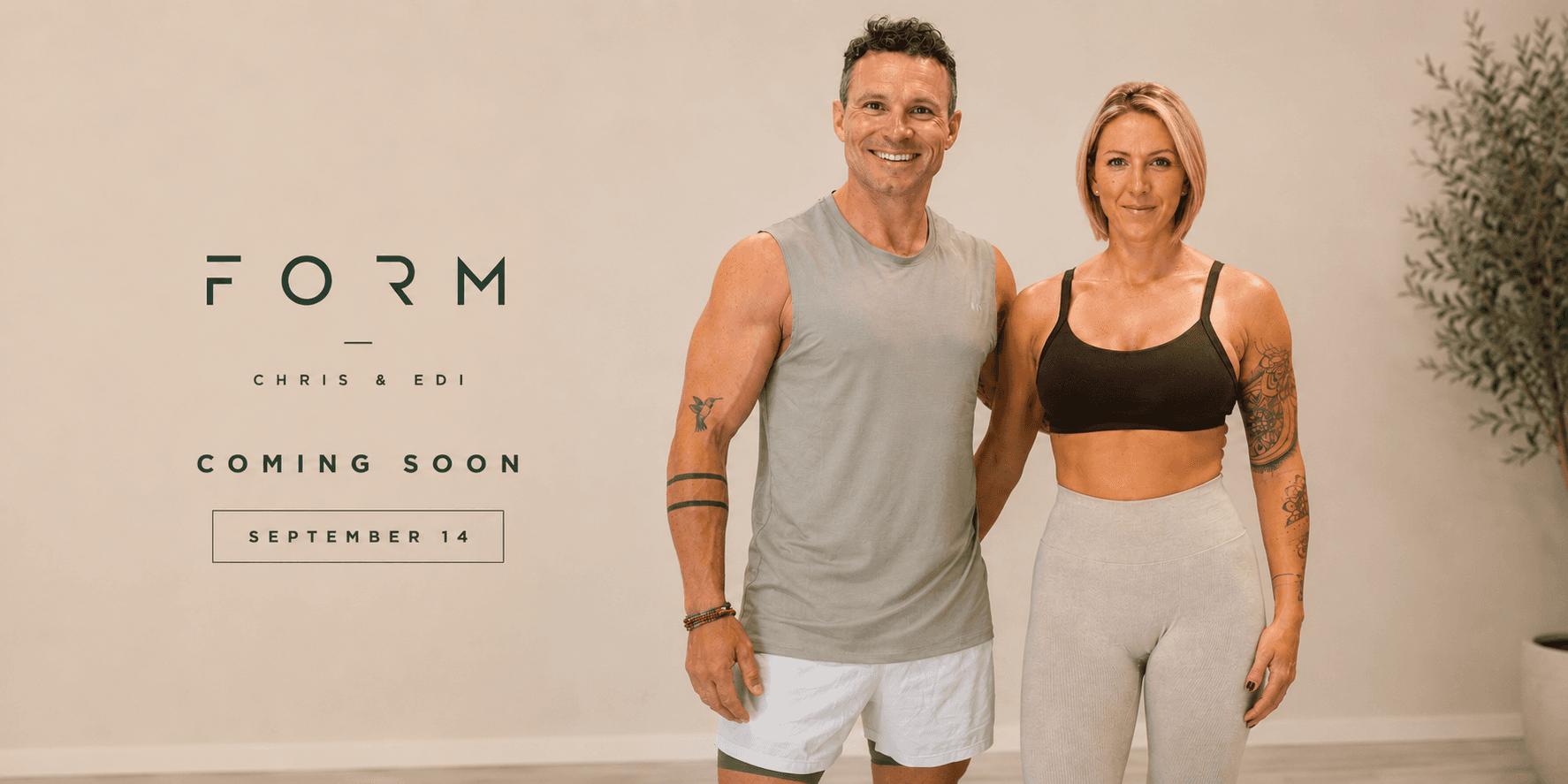Chris and Edi standing together for the FORM launch