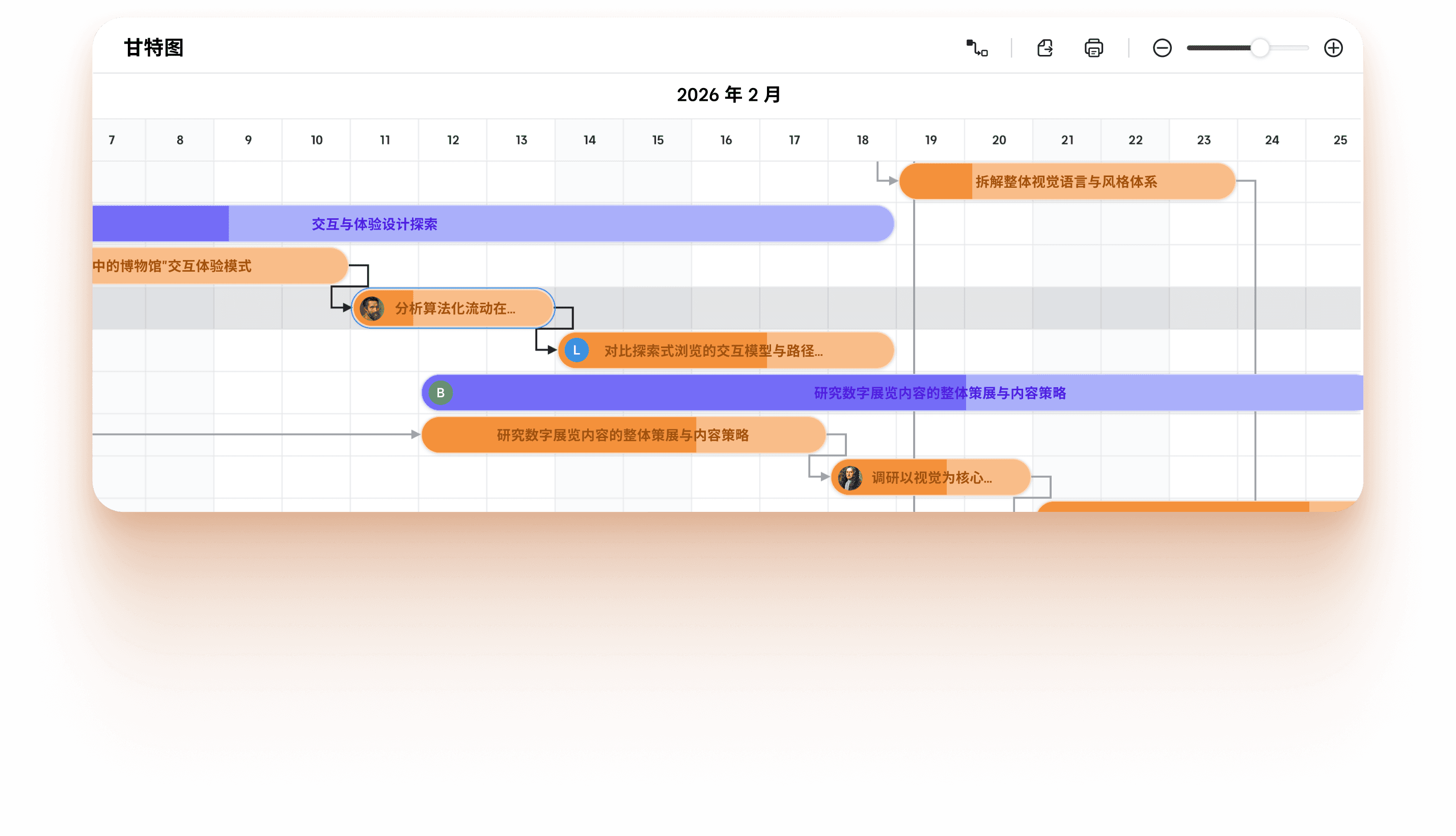 Gantt Chart in Xmind — visualize project timelines, track task dependencies, and manage progress with clarity.