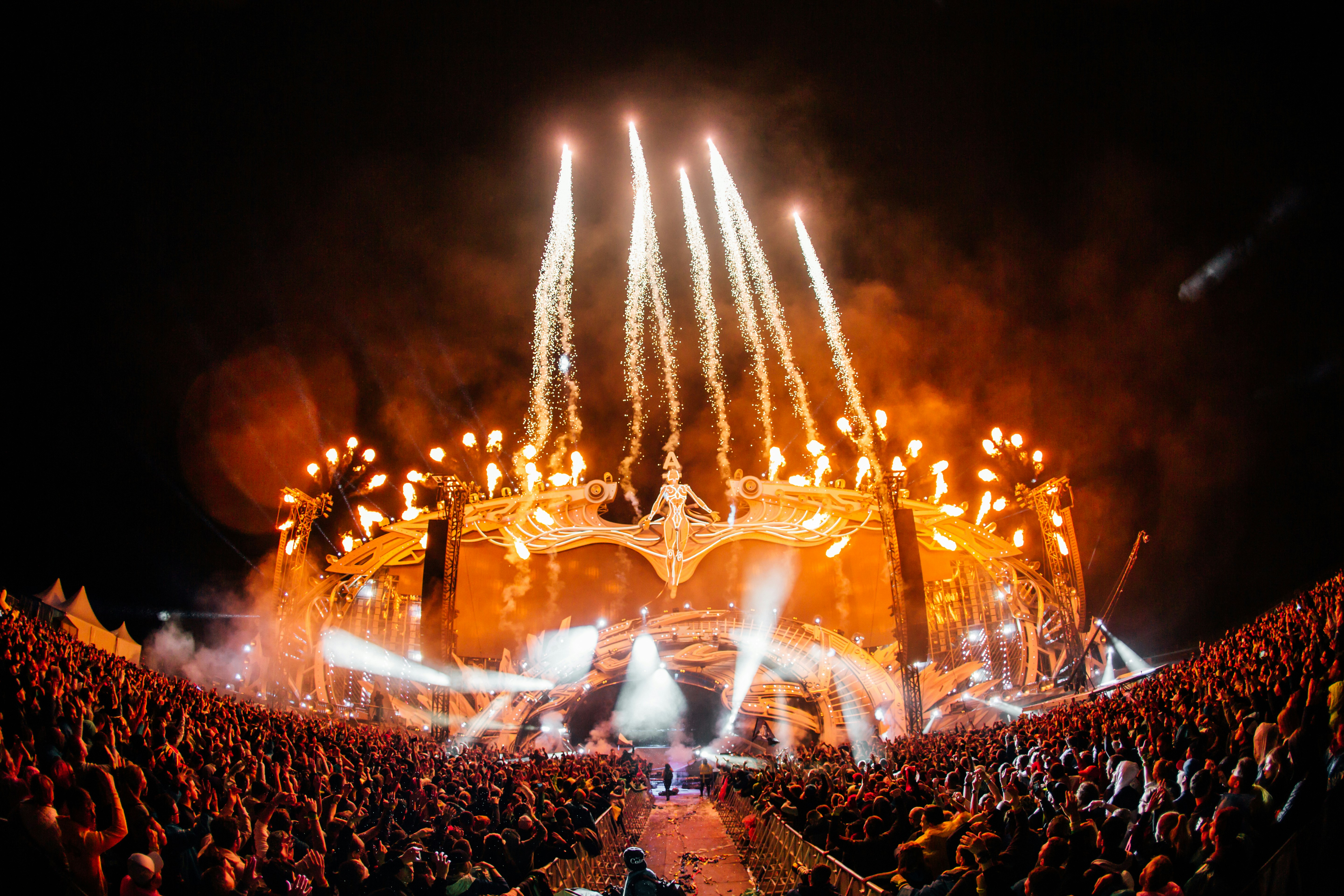 Fireworks at a festival