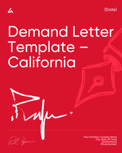 Demand Letter Template – California