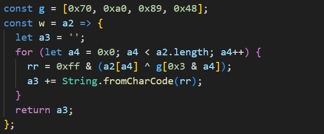 String decryption routine