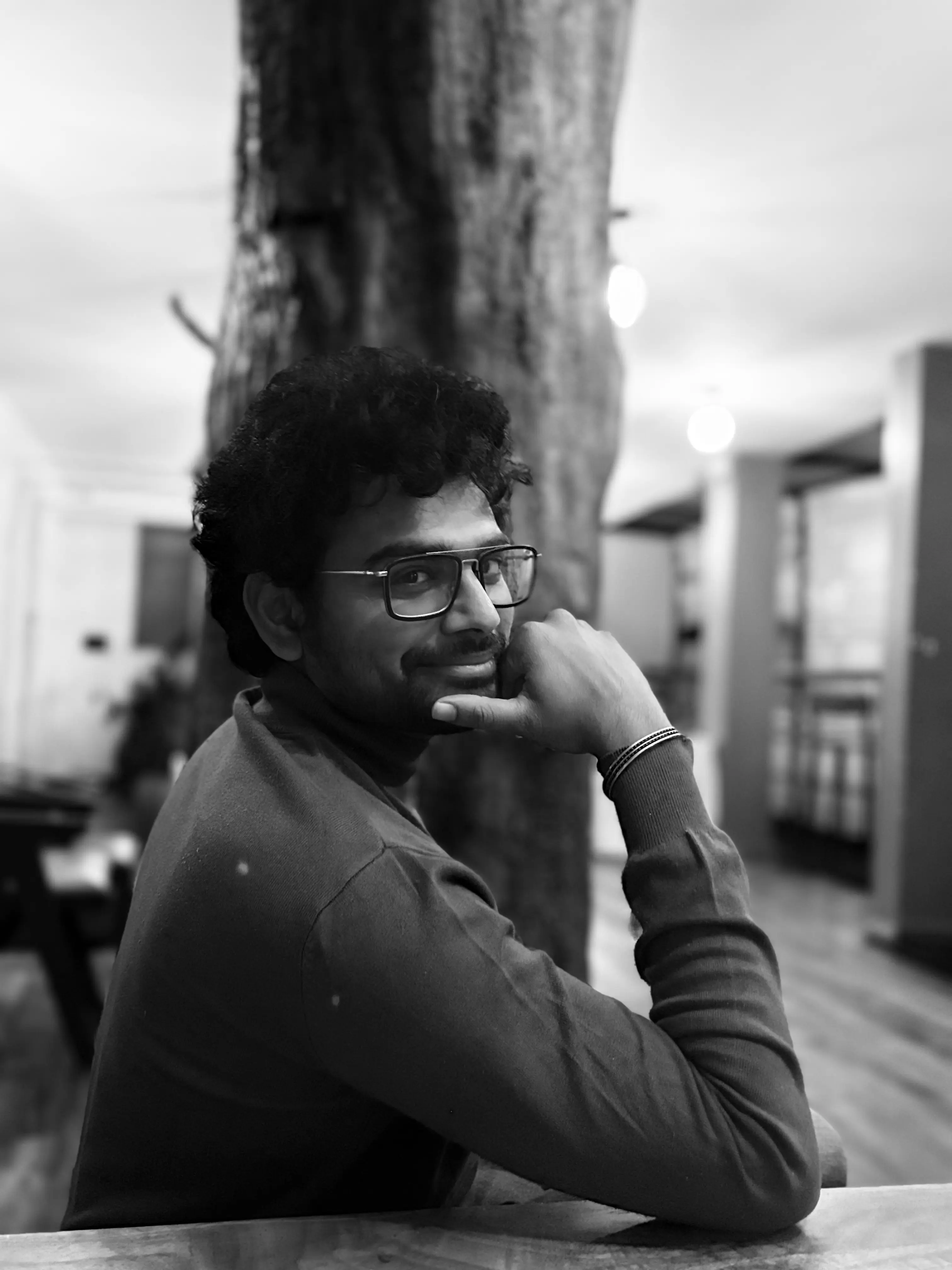 Portrait of portfolio creator – front view