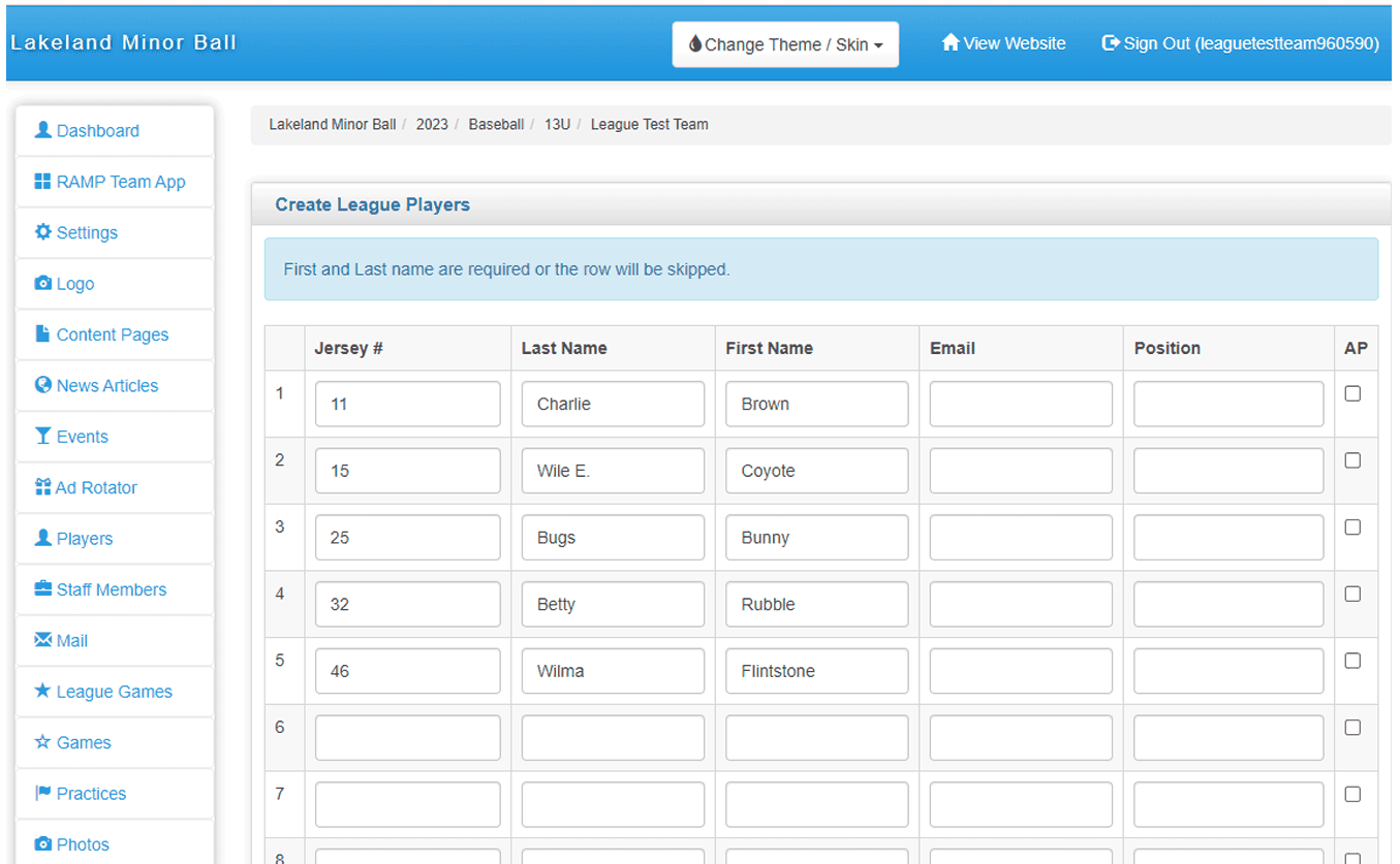 RAMP InterActive Legacy Platform