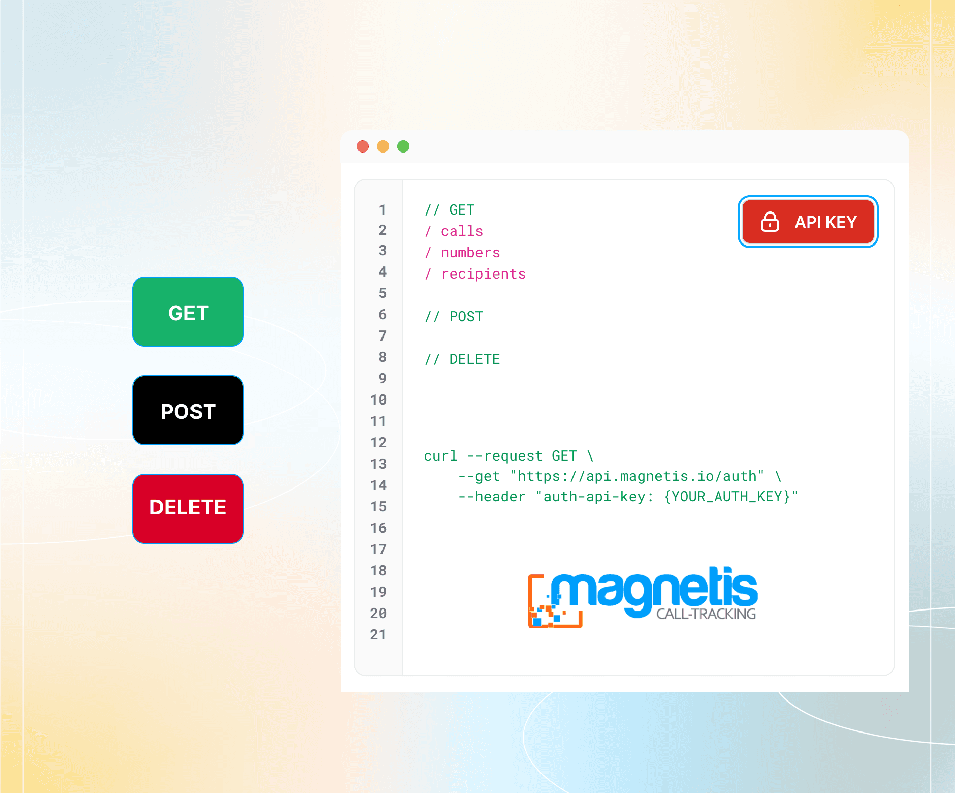 Schéma d'illustration du connecteur Magnetis dédié au call-tracking pour les réseaux de points de vente
