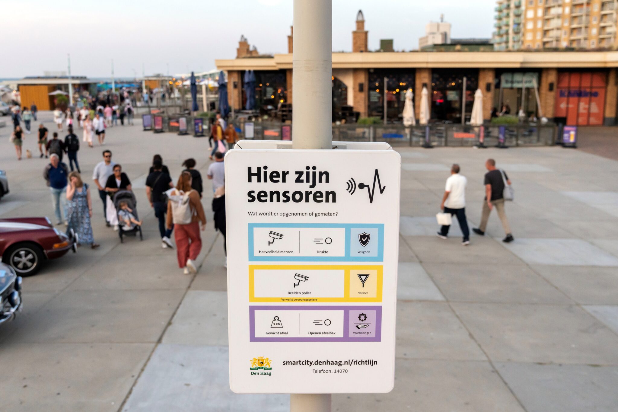 Photo of sensoring signs in the living lab