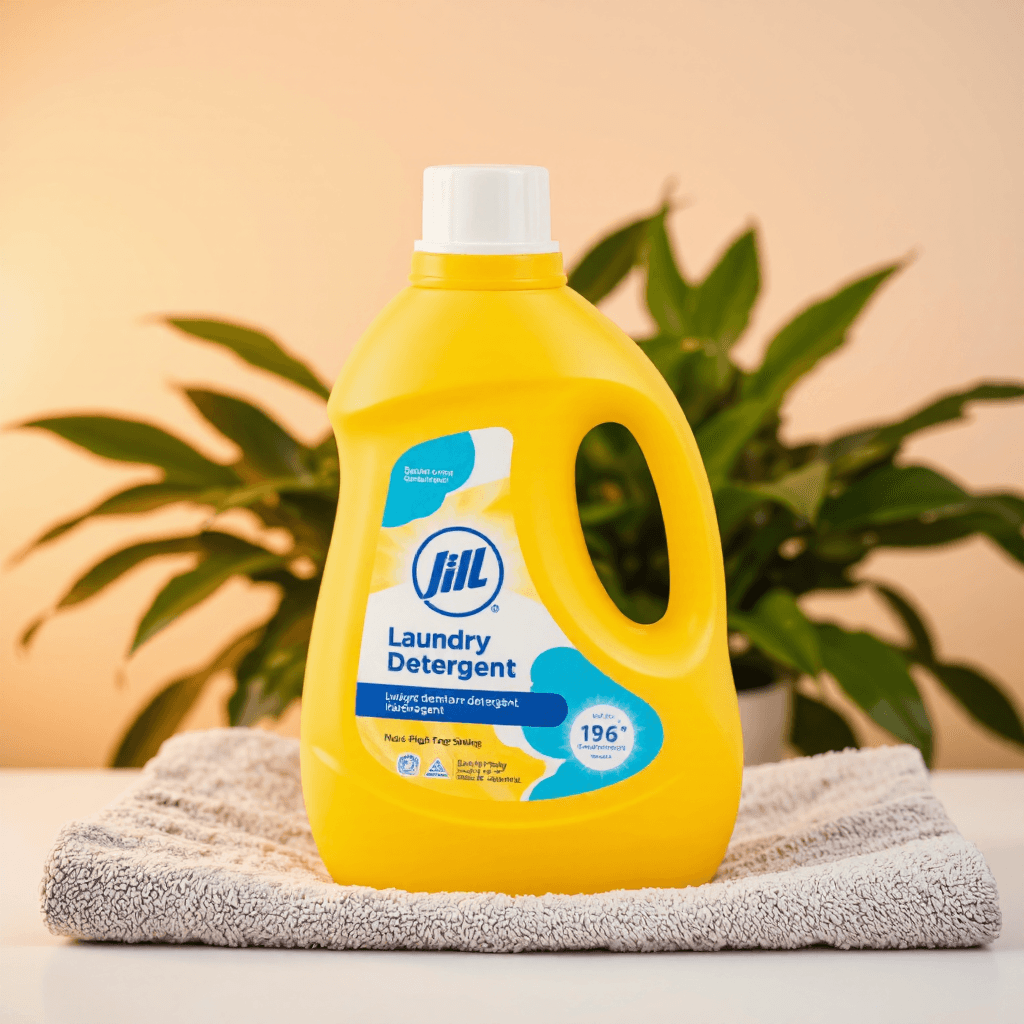 product photography of a bottle of laundry detergent