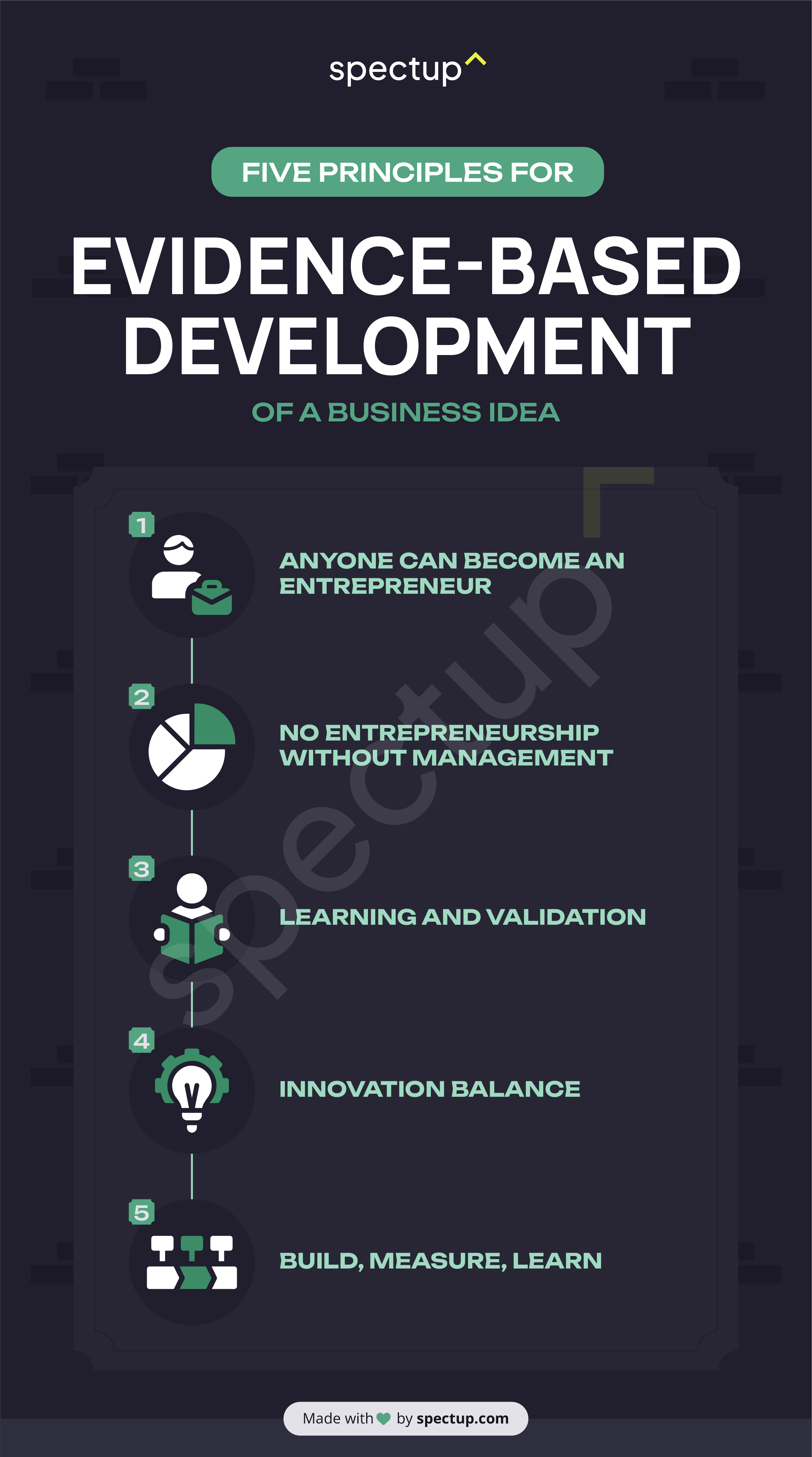 Infographic: Five Principles for Evidence-Based Development of a Business Idea