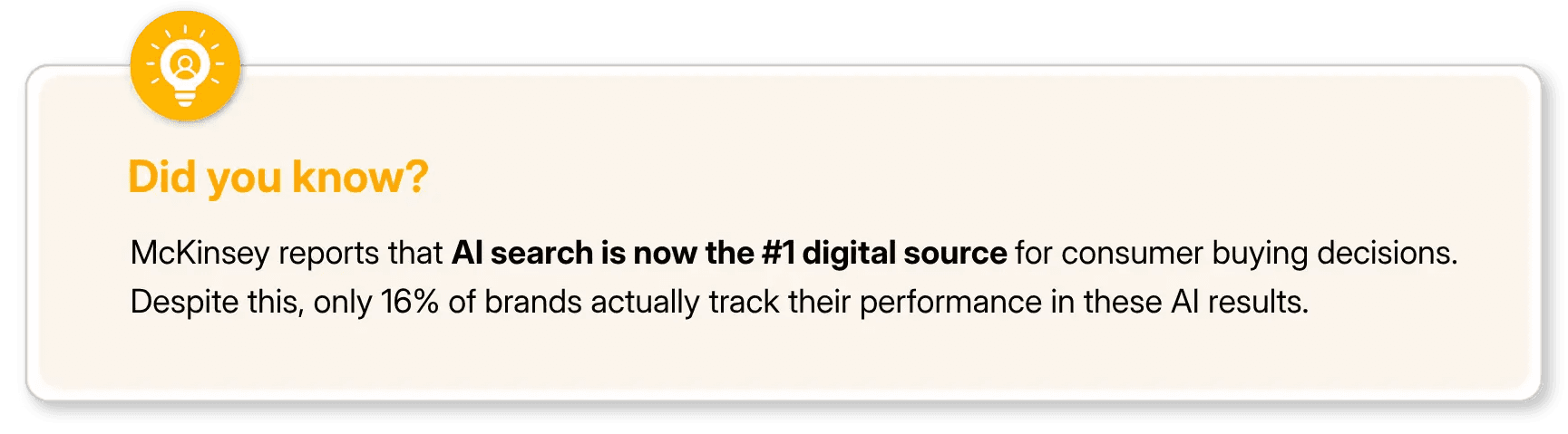 Did you know showing insight box on AI search buying decisions and tracking..