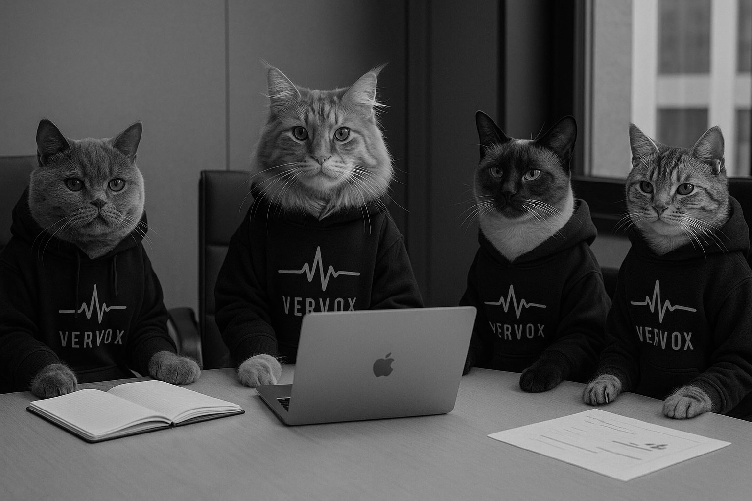 Team working in an office watching at a presentation