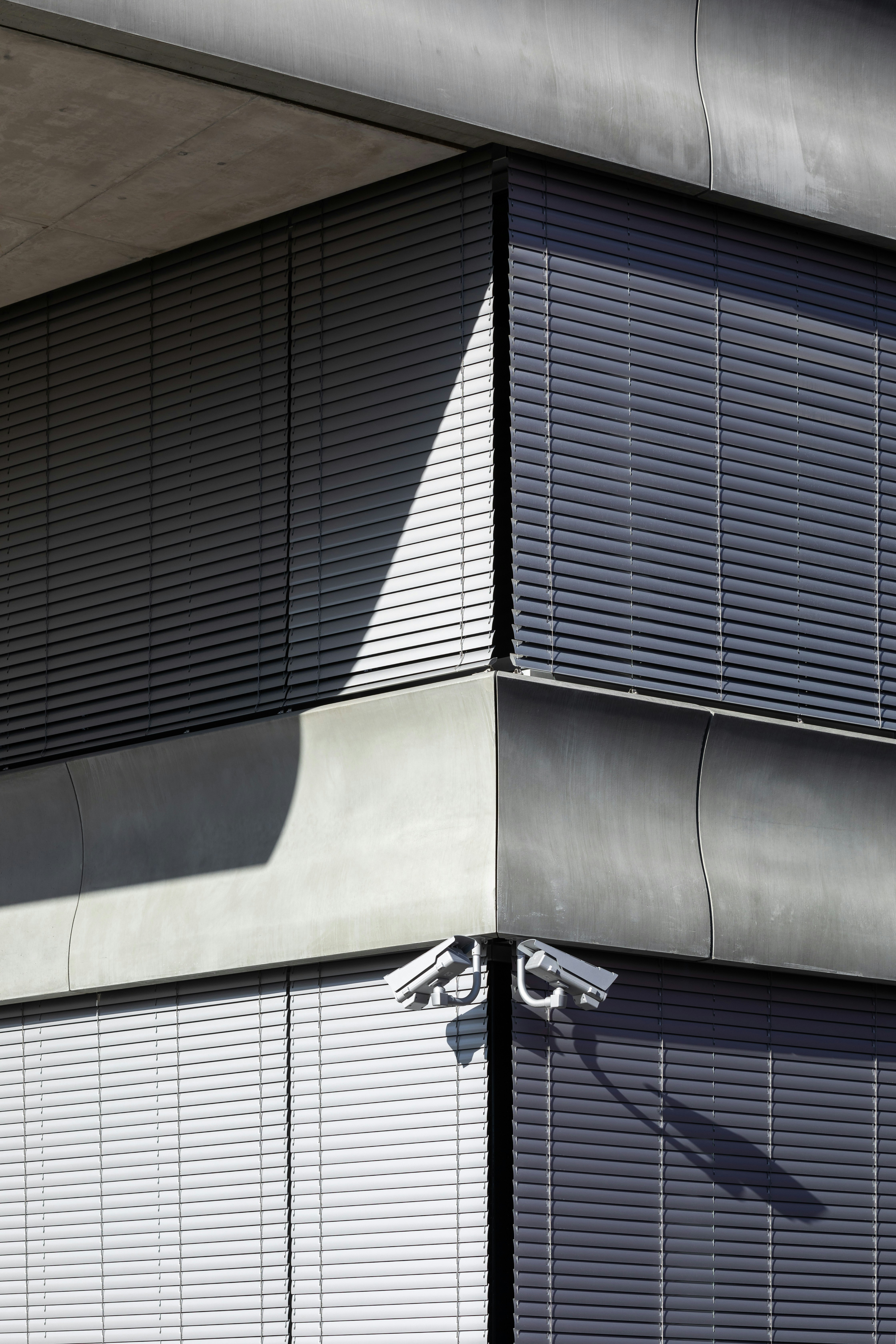 Close-up view of solar panels with glowing lights
