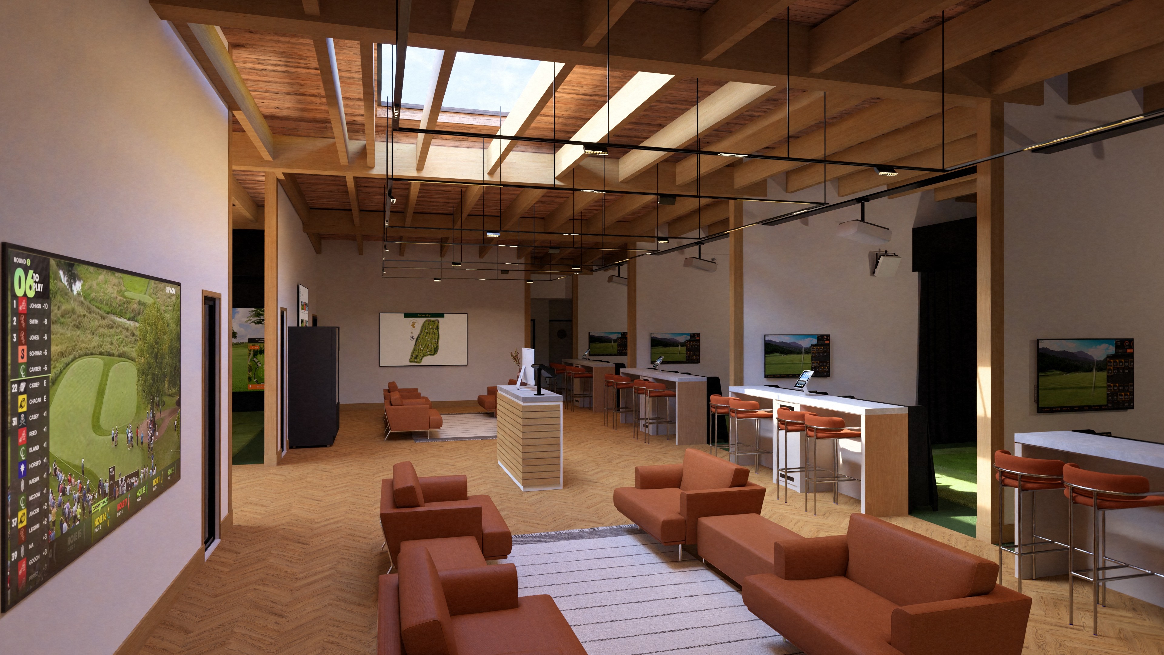 Golf Hub Interior Visualisation