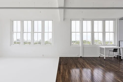 Open white studio
