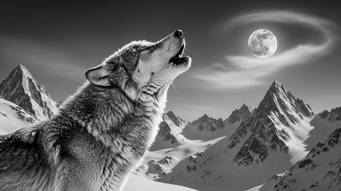 A stunning mountainside chalet illuminated at dusk, overlooking a tranquil lake and surrounded by forest.