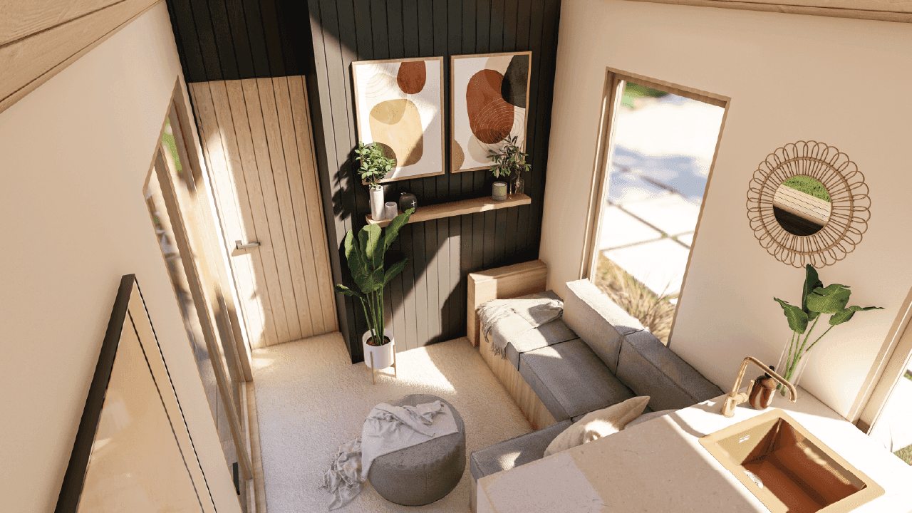 9m/30ft One Level Gable Tiny Home