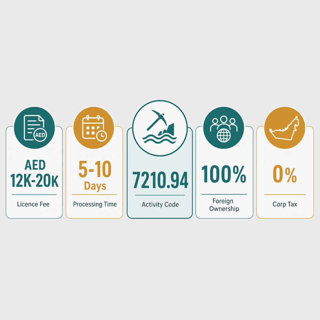 Infographic: Apply for a Geophysical & Geological Studies & Services Business License in Dubai