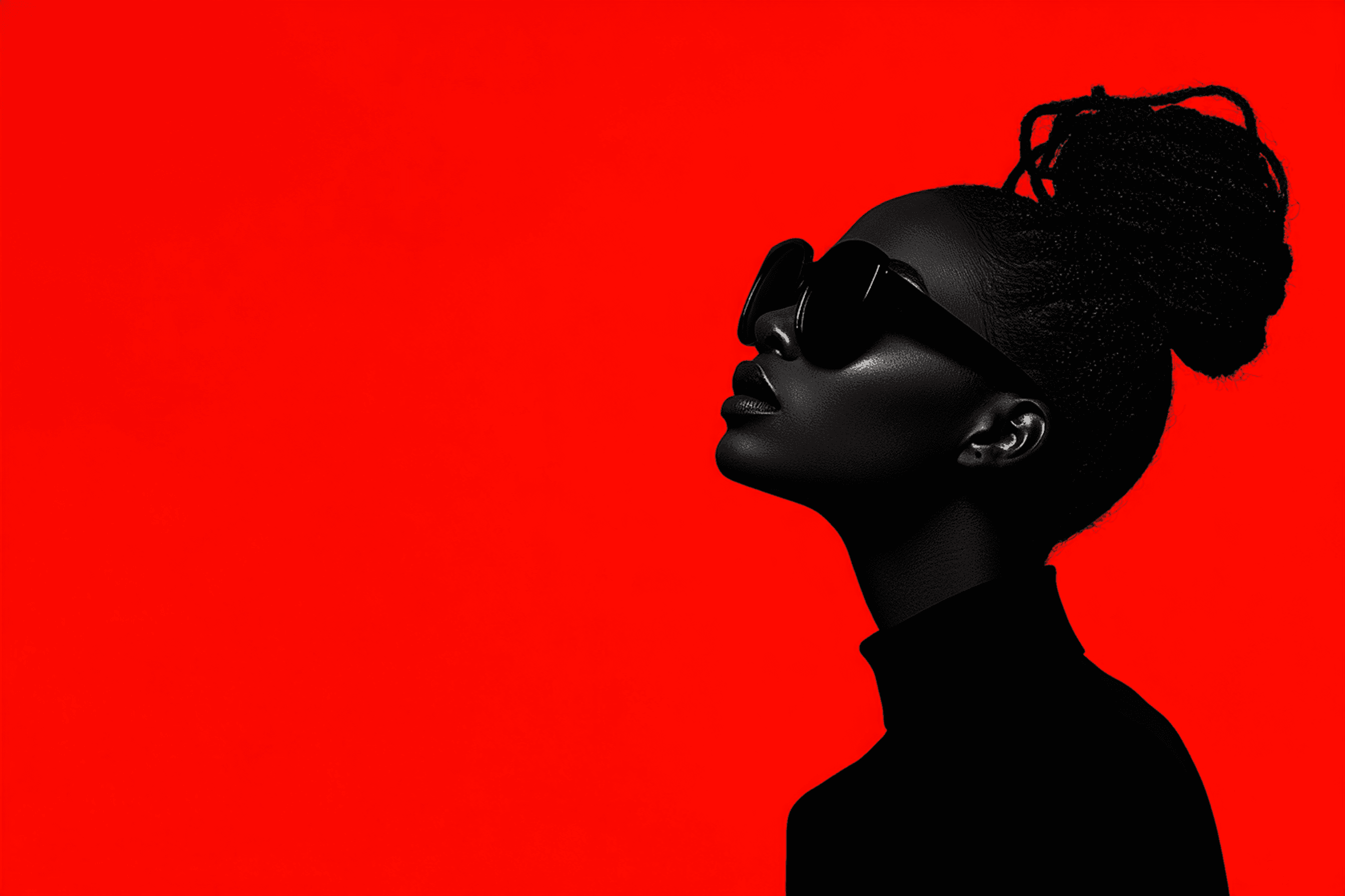 Woman wearing sunglasses