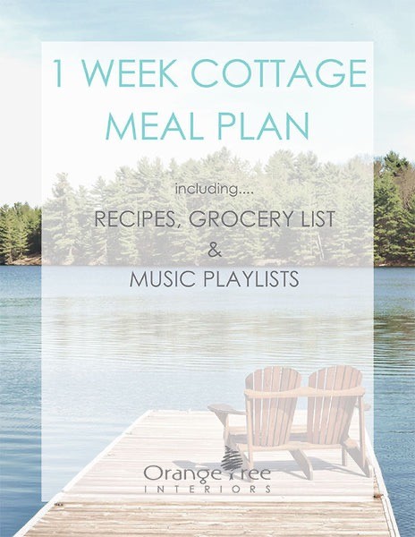 easy 1 week cottage meal plan