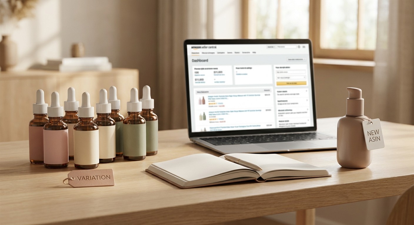 Amazon beauty brand: when to add a variation vs a new ASIN