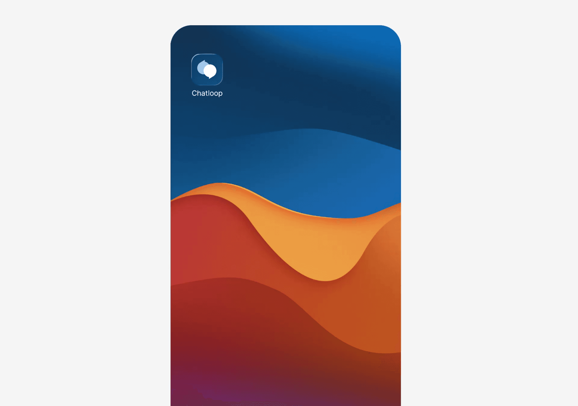 Chatloop Login Screen